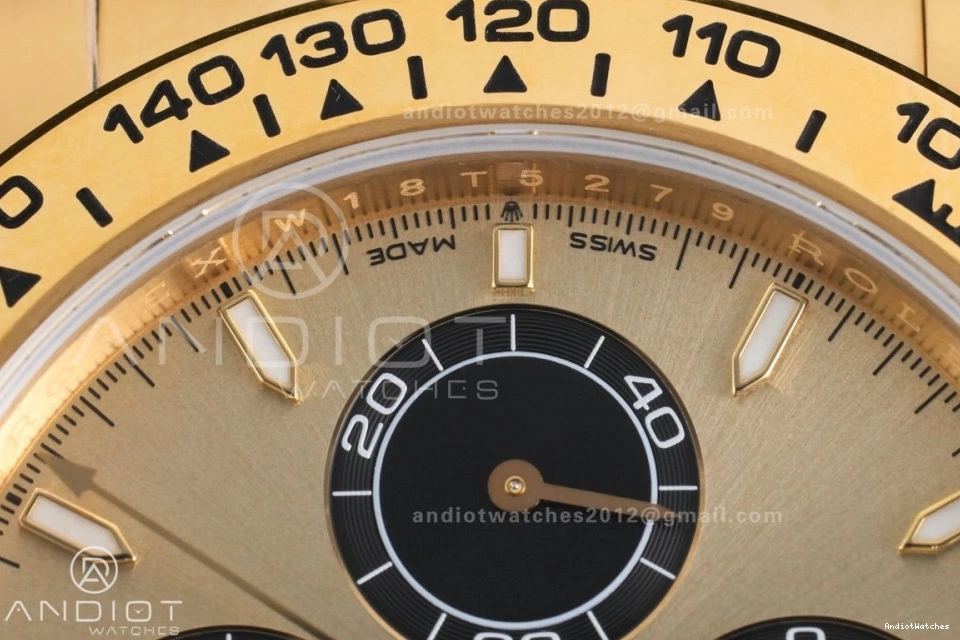 126508 Sub-dial Bracelet Edition On Packable 1:1 Weight 796 Oyster Gain Best DD VSF Black Dial YG Daytona 0730